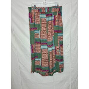 Y2K Upcycled Patchwork Fairy Maxi Skirt Size 1X Slip Floral Indie Cottage OOAK